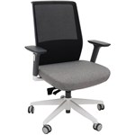 RAPIDLINE MOTION TASK CHAIR MEDIUM MESH BACK ARMS BLACKLIGHT GREY