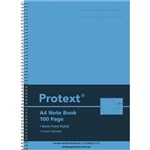 PROTEXT NOTE BOOK 8MM FEINT RULED 55GSM 100 PAGE A4 BLUE