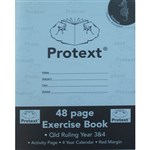 PROTEXT EXERCISE BOOK QLD RULING YEAR 34 12MM 70GSM 48 PAGE A4 SEAHORSE ASSORTED