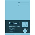 PROTEXT EXERCISE BOOK QLD RULING YEAR 1 24MM 70GSM 48 PAGE 297 X 210MM EMU ASSORTED