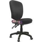 ORANGE DUST ALICE CHAIR HIGH BACK 510 X 490 X 960MM PEARL BLACK