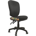 ORANGE DUST ALICE CHAIR MEDIUM BACK 510 X 490 X 880MM ROCK BLACK