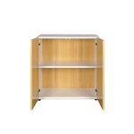 STEELCO 1 TIER GROUND CUPBOARD 800 X 800 X 450MM NATURAL BEECH