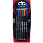ARTLINE SUPREME FINELINER PEN 04MM ASSORTED PACK 6