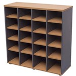 RAPID WORKER PIGEON HOLE UNIT 1040 X 1040 X 380MM BEECHIRONSTONE