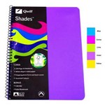 QUILL NOTEBOOK PP SIDE OPENING 60GSM 240 PAGE A4 ASSORTED