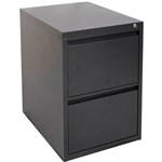 FURNX FILING CABINET 2 DRAWER 475 X 600 X 720MM GRAPHITE RIPPLE