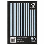 OLYMPIC RG25 REINFORCED A4 LOOSE REFILL 2MM GRAPH RULED 55GSM 50 SHEETS