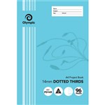 OLYMPIC PD149 PROJECT BOOK 14MM DOTTED THIRDS 55GSM 96 PAGE A4