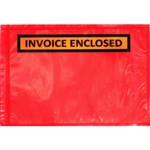 STYLUS PACKAGING ENVELOPE INVOICE ENCLOSED 175 X 115MM RED PACK 1000