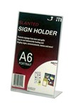 Deflecto A6 Portrait Slanted Sign Menu Holder 69411