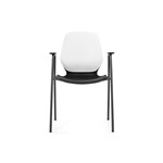 SYLEX KALEIDO CHAIR 4 LEG WITH ARMS BLACK SEAT