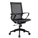 SYLEX MONROE CHAIR MID BACK BLACK