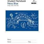 WRITER STUDENT NOTEBOOK 4MM DOUBLE RULEDGUIDE 32 PAGE 250 X 175MM NAVY BLUE