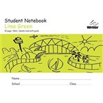 WRITER STUDENT NOTEBOOK 8MM DOUBLE RULEDGUIDE 32 PAGE 250 X 175MM LIME