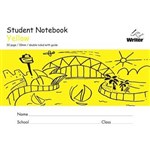 WRITER STUDENT NOTEBOOK 10MM DOUBLE RULEDGUIDE 32 PAGE 250 X 175MM YELLOW
