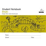 WRITER STUDENT NOTEBOOK 12MM DOUBLE RULEDGUIDE 32 PAGE 250 X 175MM KHAKI
