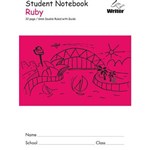WRITER STUDENT NOTEBOOK 6MM DOUBLE RULEDGUIDE 32 PAGE 250 X 175MM RUBY