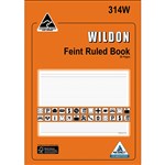 WILDON FEINT RULED BOOK 56 PAGES A4 YELLOW