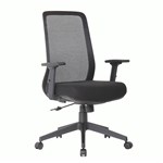 CALI EXECUTIVE TASK CHAIR MESH BACK WITH BLACK FABRIC SEAT