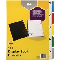 Refillable Display Books Refills and Dividers
